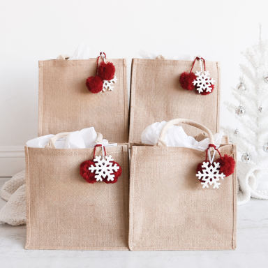 Burlap Tote Bag - CASE OF 100